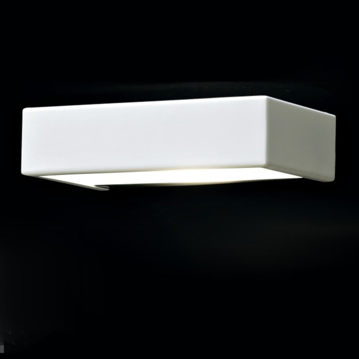 Applique-moderno-Illuminando-BRIK-1-LED-metallo-vetro-lampada-parete-biemissione