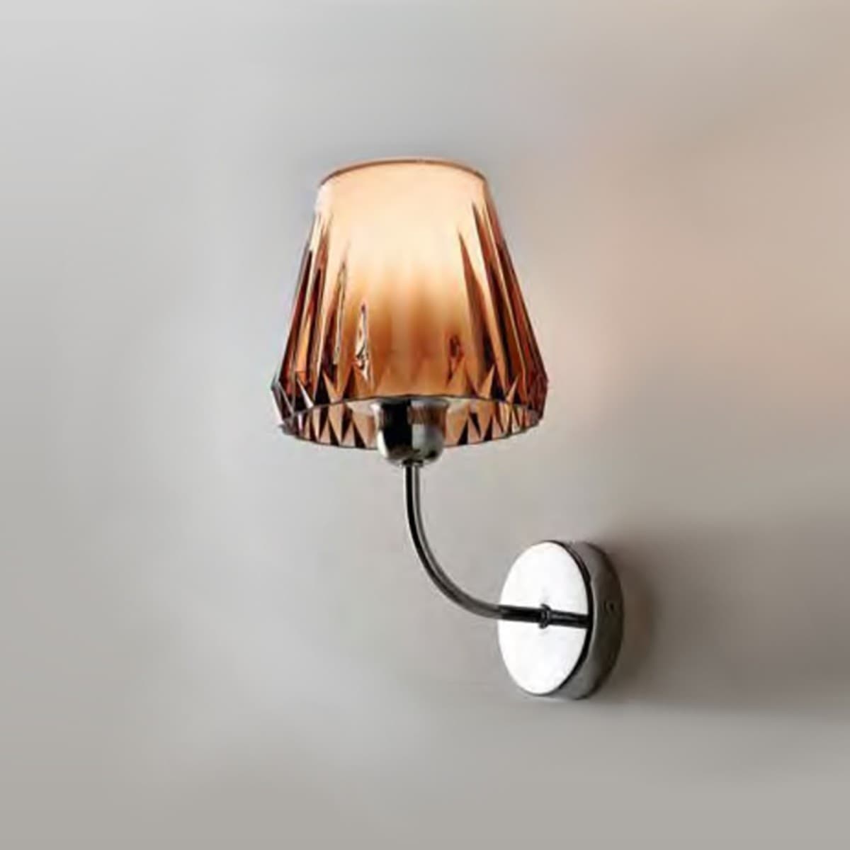 Applique-moderno-Illuminando-GAIA-AP-LED-lampada-parete-acrilico-tortora-viola-trasparente-interno-E14