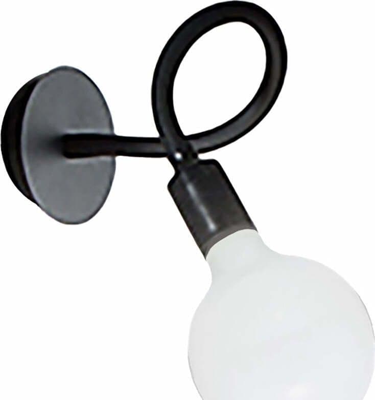 Applique-moderno-Perenz-BULBO-6682-N-LED-E27-lampada-parete-braccio-orientabile-metallo-gomma