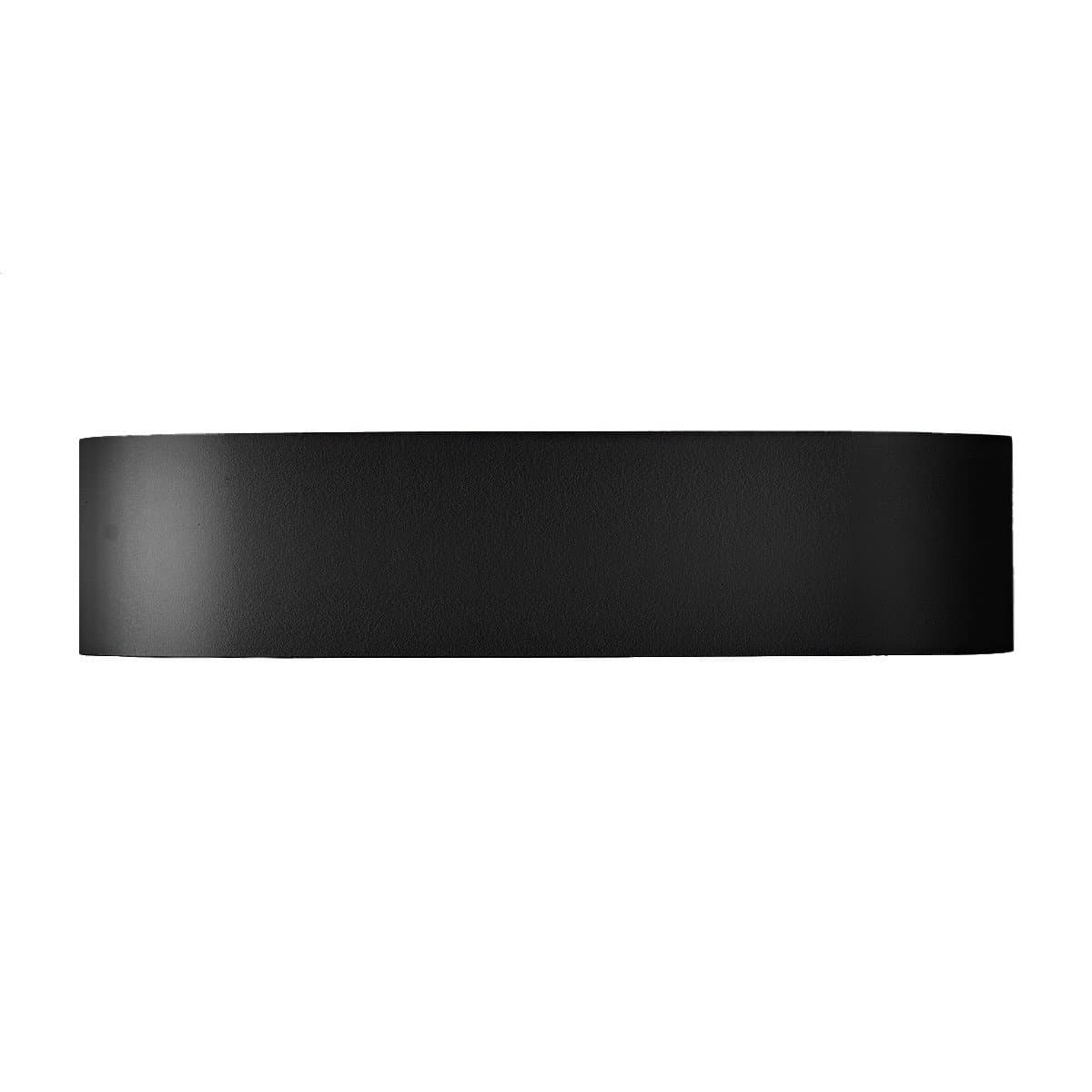 Applique-moderno-Promoingross-HANDLES-A32-NE-LED-metallo-nero-lampada-parete-moderna-biemissione