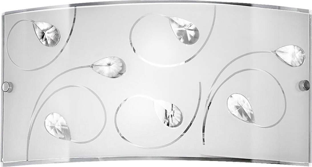 Applique-moderno-vetro-Perenz-DROP-6088-DC-E27-LED-lampada-parete-gocce-cristallo