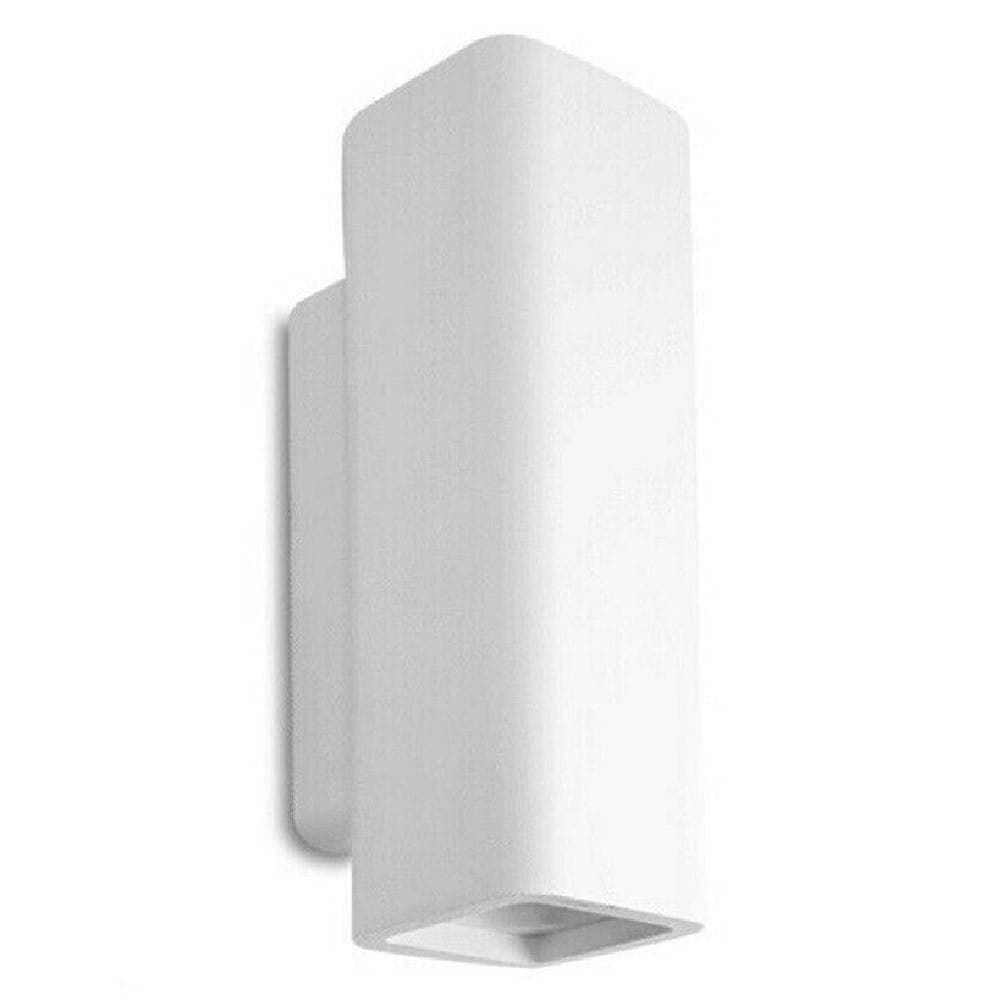 Applique-Parete-Doppia-Emissione-Up-Down-In-Gesso-Verniciabile-Cubo-Gu10-Gs-e51