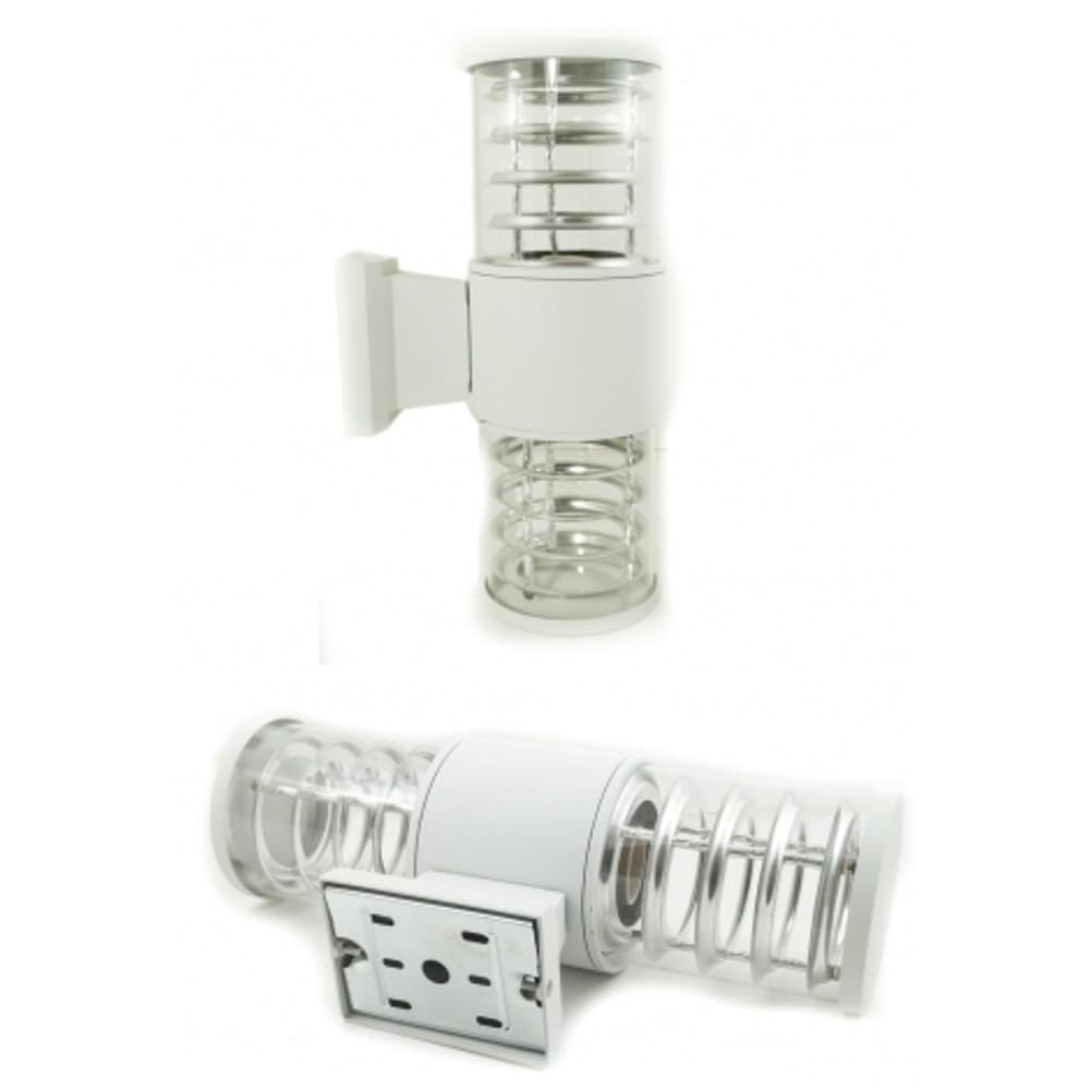 APPLIQUE PLAFONIERA DOPPIO FARETTO FASCIO DW BIANCO SPIRALE 33.5X17,5X10.5 CM Illuminazione/Illuminazione per esterni/Lampade da parete Trade Shop italia - Napoli, Commerciovirtuoso.it