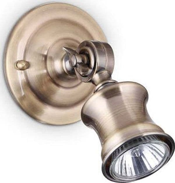 Applique-Rustica-Country-Barber-Metallo-Ottone-Brunito-1-Luce-7W-3000K-L-Calda