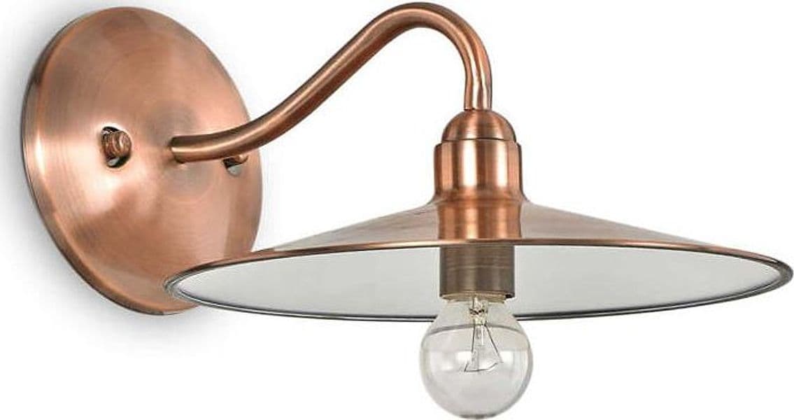 Applique-Rustica-Country-Cantina-Metallo-Rame-1-Luce-E14
