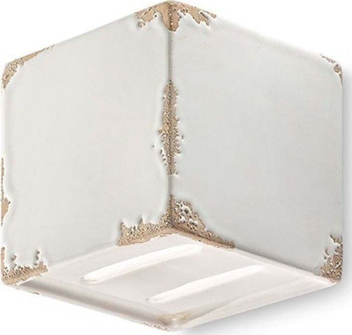 Applique-rustico-Ferroluce-Retrò-VINTAGE-C1419-G9-LED-ceramica-lampada-parete