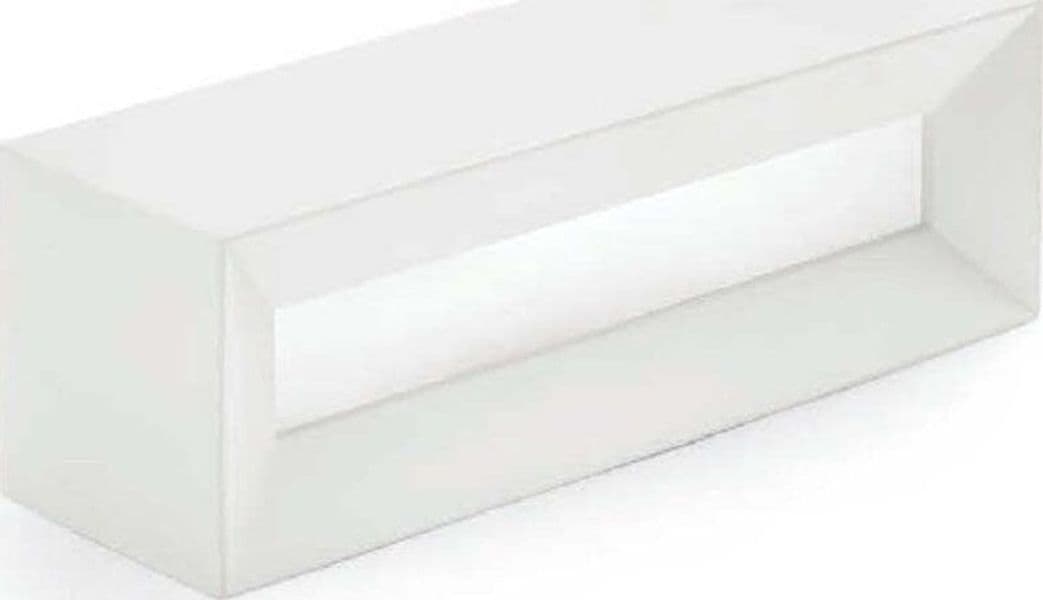 Applique-SF-HERMIONE-T208-G9-LED-22CM-gesso-bianco-verniciabile-lampada-parete-biemissione-luce-indiretta-interno