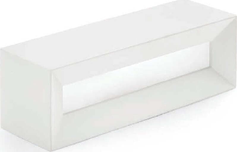 Applique-SF-HERMIONE-T208-G9-LED-22CM-gesso-bianco-verniciabile-lampada-parete-biemissione-luce-indiretta-interno