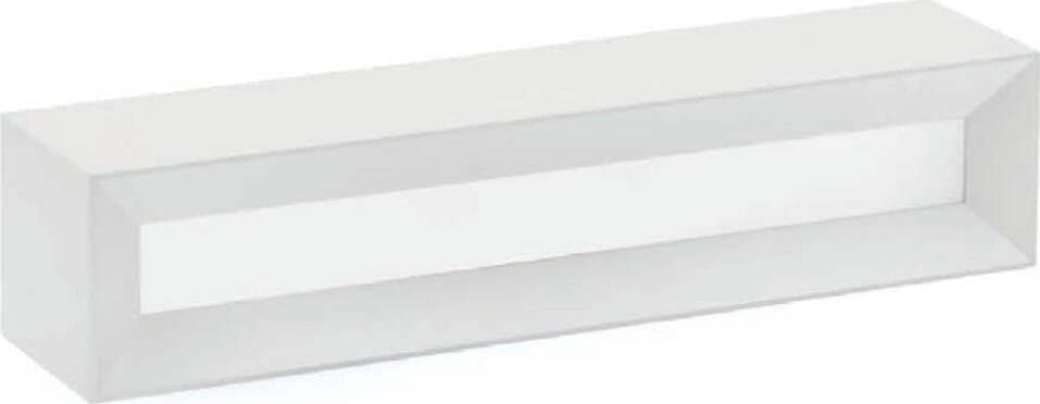 Applique-SF-HERMIONE-T209-G9-LED-35CM-gesso-bianco-verniciabile-lampada-parete-biemissione-luce-indiretta-interno