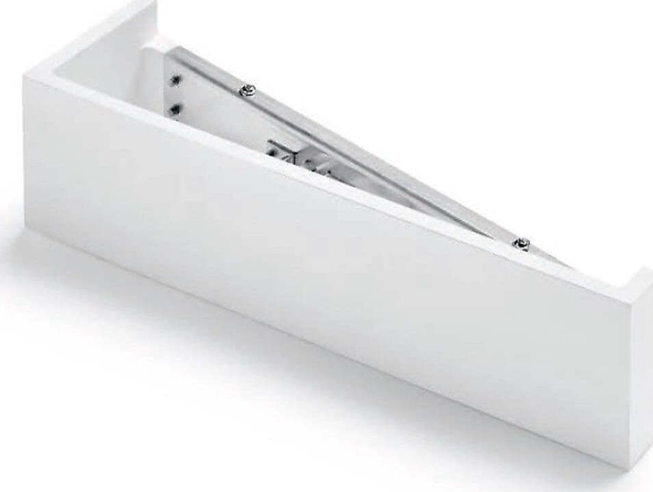 Applique-SF-TEOS-T174.11-G9-LED-34.5CM-gesso-bianco-verniciabile-lampada-parete-biemissione-interno