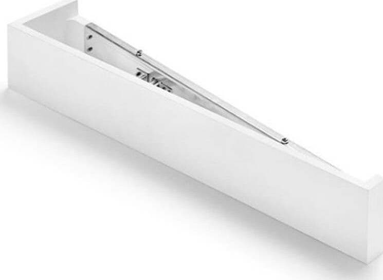 Applique-SF-TEOS-T174.12-G9-LED-47.5CM-gesso-bianco-verniciabile-lampada-parete-biemissione-interno
