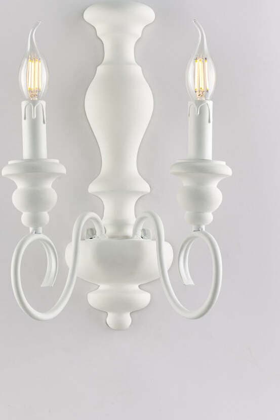 Applique-Shabby-Chic-Cascina-Bianco-2-Luci-E14