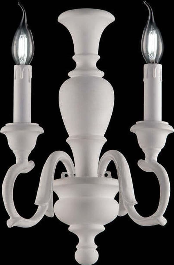 Applique-Shabby-Chic-Fiorenza-Bianco-2-Luci-E14