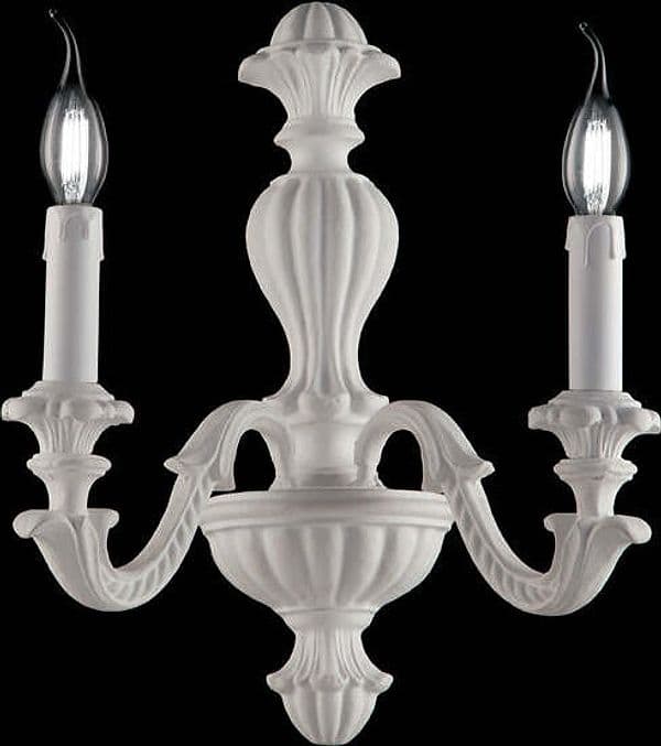 Applique-Shabby-Chic-Leonardo-Bianco-2-Luci-E14
