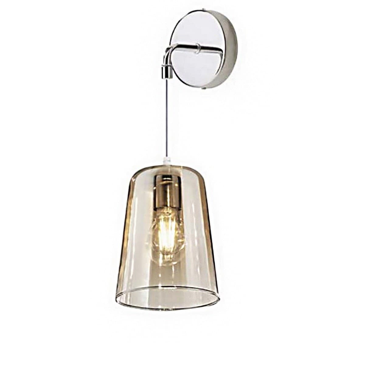 Applique-Top-Light-SHADED-1164CR-A-E27-LED-vetro-colorato-lampada-parete-moderna