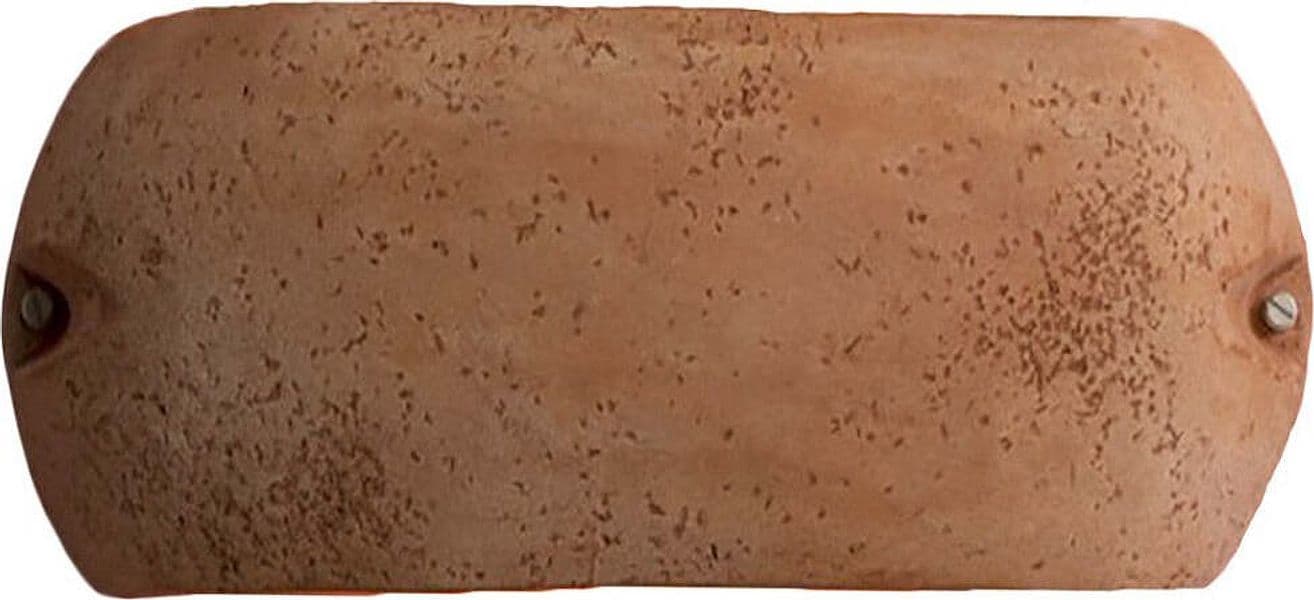 Applique-Toscot-CASTELVERDE-1082-GX53-LED-40CM-IP55-terracotta-lampada-parete-rustica-biemissione-esterno