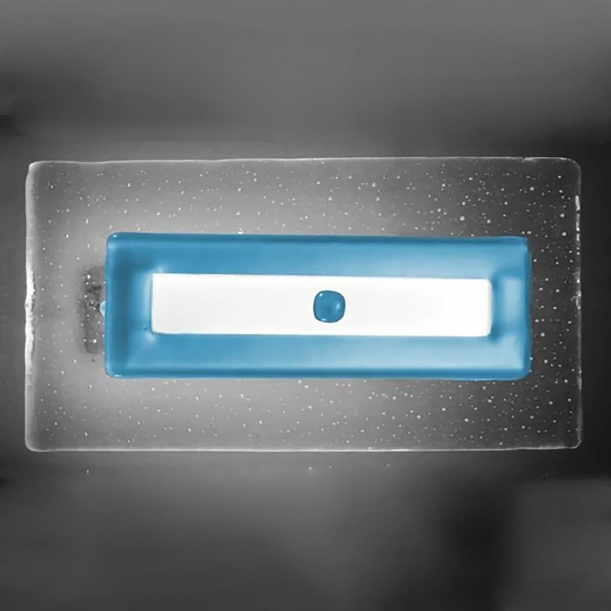 Applique-vetro-azzurro-Familamp-COOPER-351-AP-3650LM-LED-integrato-lampada-parete-moderna-artigianale
