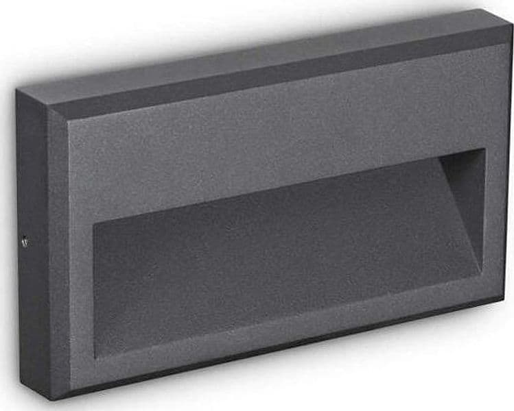 Appliques---Lampade-Da-Parete-Febe-1-Metallo-Antracite-Led-6W-3000K-Luce-Calda