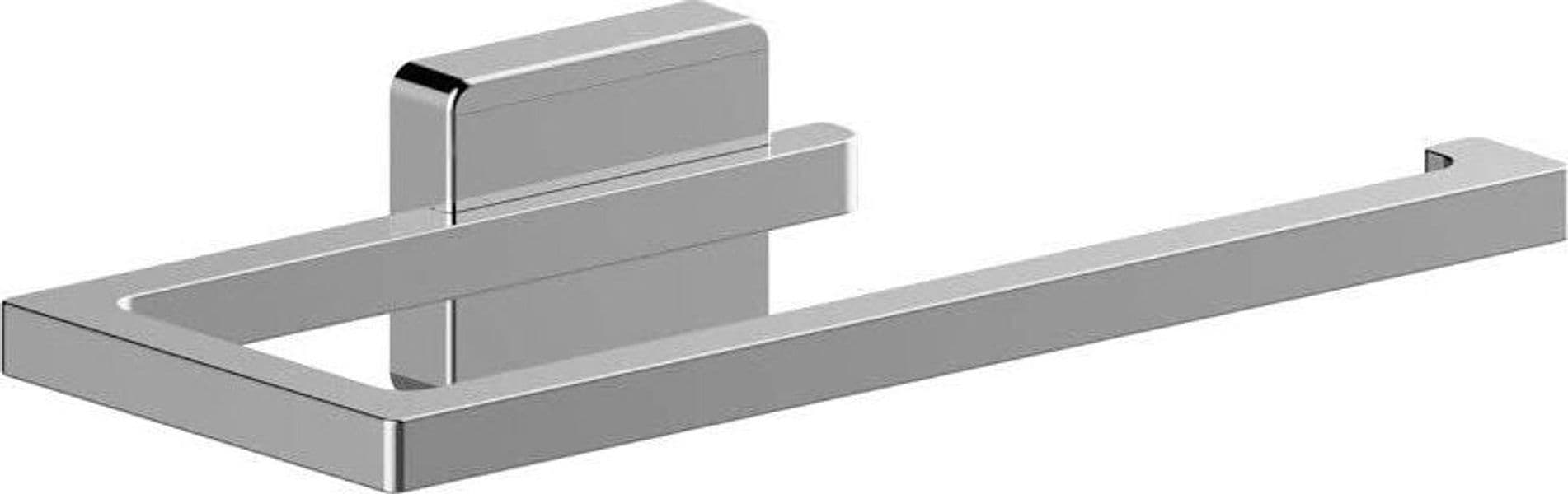 AQUASANIT--PORTA-SALVIETTE-20-CM-IN-ZAMA-SERIE-CUBO,-FISSAGGIO-AD-INCOLLO-O-A-VITE