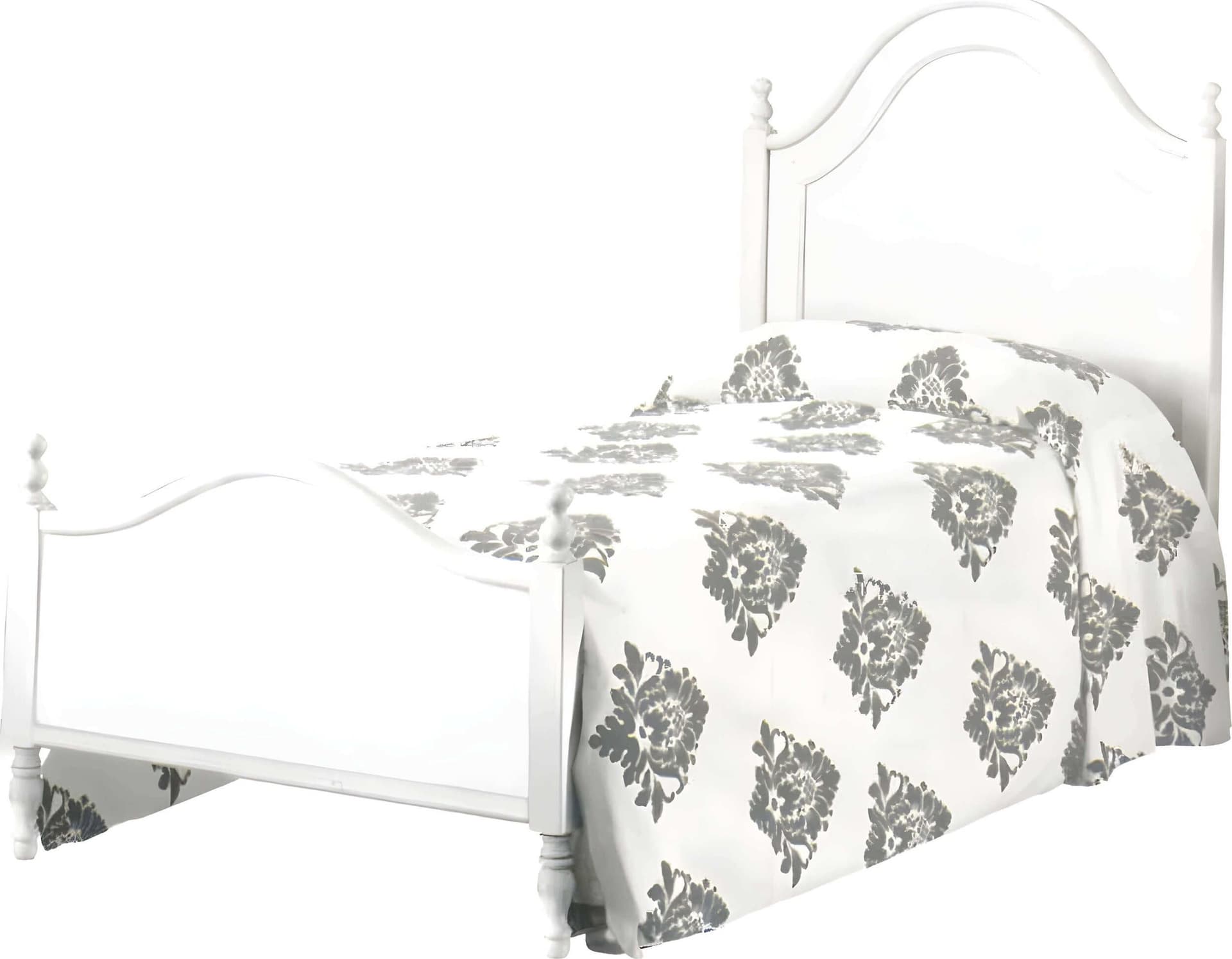 AQUILAE - letto singolo in legno bianco cm 100 x 212 x 135 h Bianco