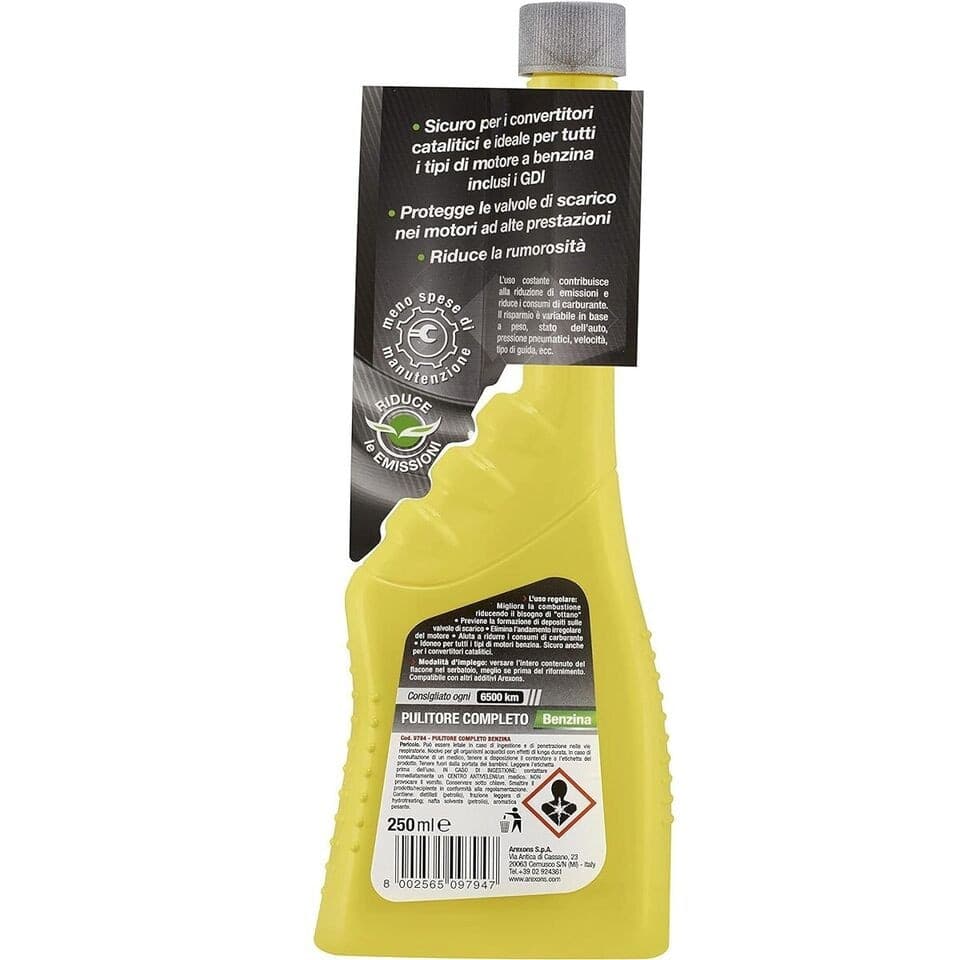 Arexons-Additivo-Pulitore-Completo-Sistema-Alimentazione-Benzina,-250-ml