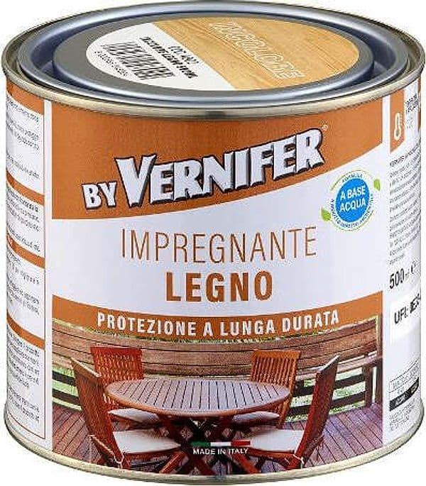 Arexons-Impregnante-all'Acqua-per-Legno-by-VERNIFER-Trasparente-Barattolo-da-500-ml