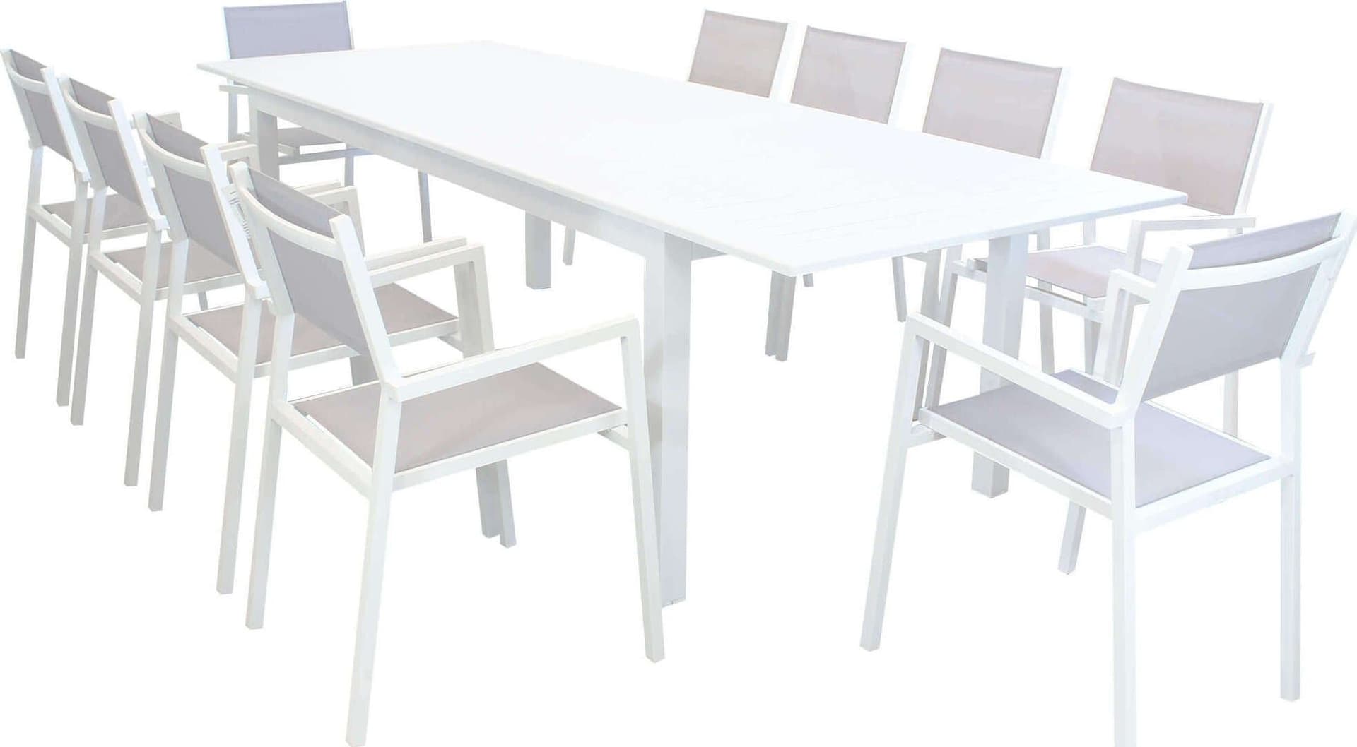 ARGENTUM---set-tavolo-da-giardino-allungabile-220/280x100-compreso-di-10-poltrone-in-alluminio-Bianco-Milani-Home