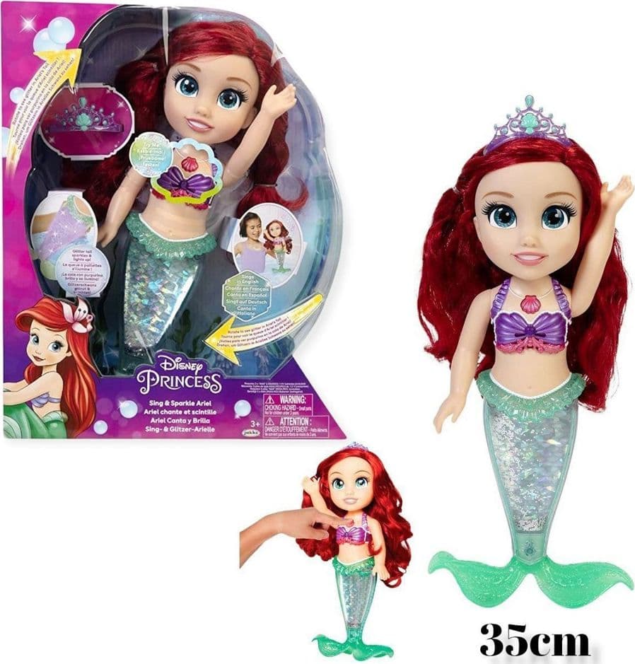 Ariel Principessa Disney Bambola 35cm Parlante Musicale, Glitter, Si Illumina Giochi e giocattoli/Bambole e accessori/Bambole Fashion e accessori/Bambole Fashion Trade Shop italia - Napoli, Commerciovirtuoso.it
