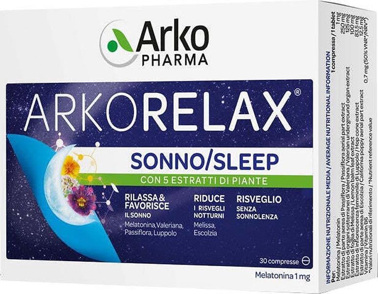 ARKORELAX®-SONNO-integratore-alimentare-30-compresse-Arkopharma