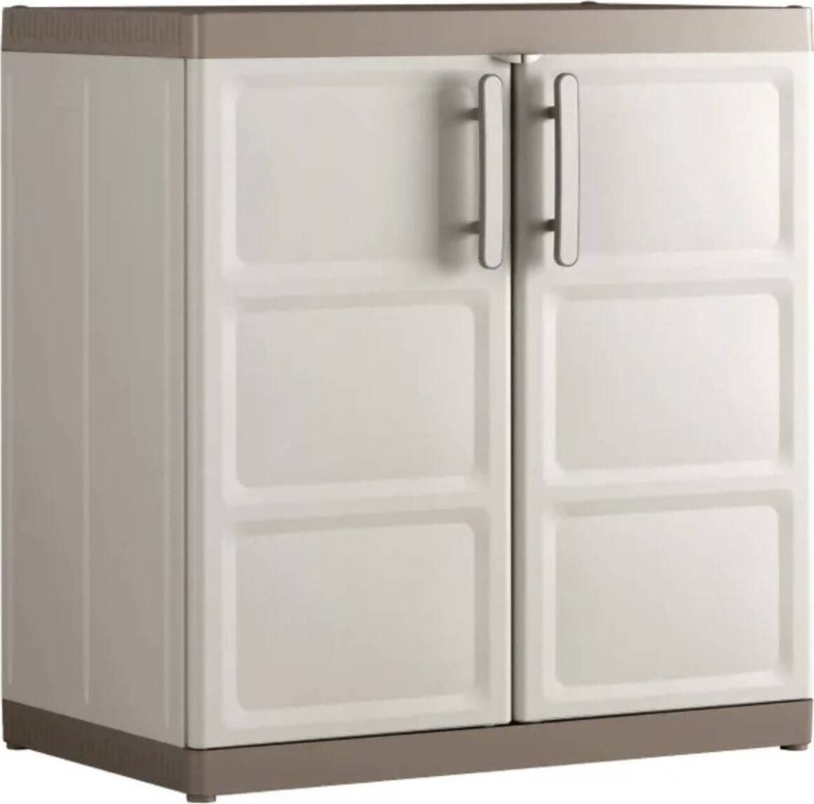 Armadio Basso Xl Beige In Resina Keter Excellence 2 Ripani 89x54x93 Keter Excellence Xl Basso 2 Ripiani Regolabili - 89X54X93H Sabbia, Poliuretano Casa e cucina/Arredamento/Arredamento da giardino/Armadietti e credenze Ferus - Montoro, Commerciovirtuoso.it