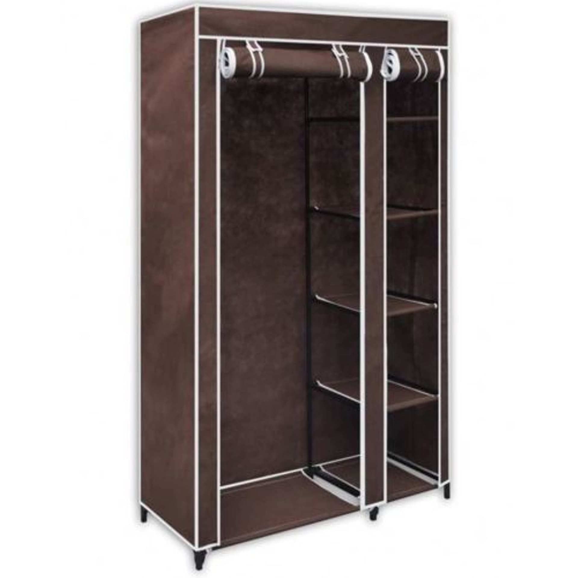 Armadio-Guardaroba-Tessuto-Tnt-110x46xh175cm-Cabina-Appendiabiti-Acciaio