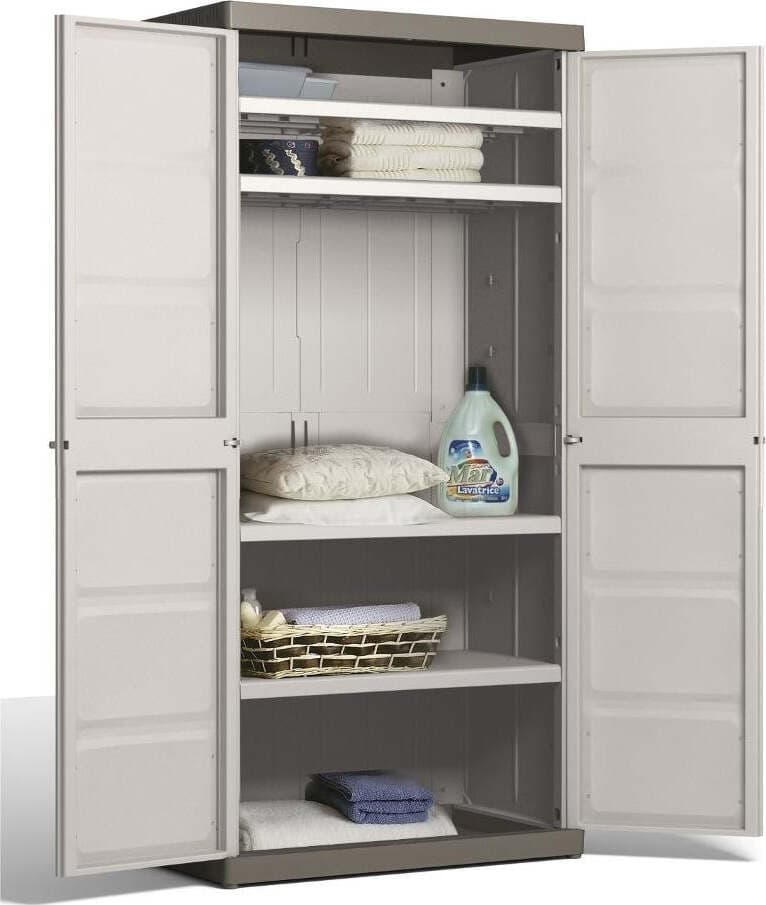 Armadio Impermeabile Esterno Interno Beige Armadio Tutto Piani Alto Excellence Xl Beige Keter 89x5 x182 cm Giardino e giardinaggio/Arredamento da giardino e accessori/Armadietti e credenze Ferus - Montoro, Commerciovirtuoso.it