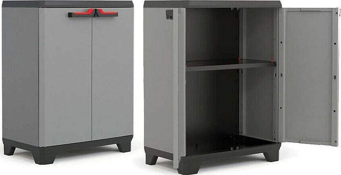 Armadio Mobile Basso in Resina Stilo per Interno ed Esterno Keter Giardino e giardinaggio/Organizzazione esterni e alloggiamento/Armadietti e credenze Ferus - Montoro, Commerciovirtuoso.it