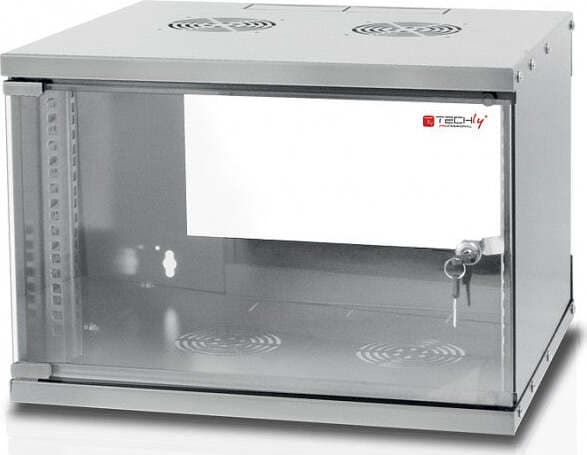 Armadio-Rack-19''-a-Muro-9U-prof.-320-Grigio-Assemblato-Techly-Professional