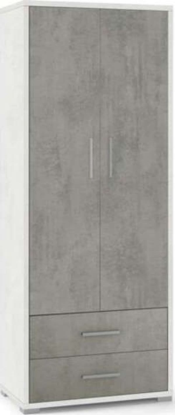 Armadio-Sarmog-ODB359OSCEK-DOUBLE-Db359k-Ossido-bianco-e-Cemento