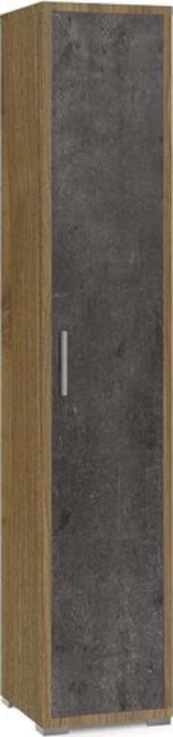 Armadio-Sarmog-ODB384NSONK-DOUBLE-Db384k-Noce-stelvio-e-Ossido-nero