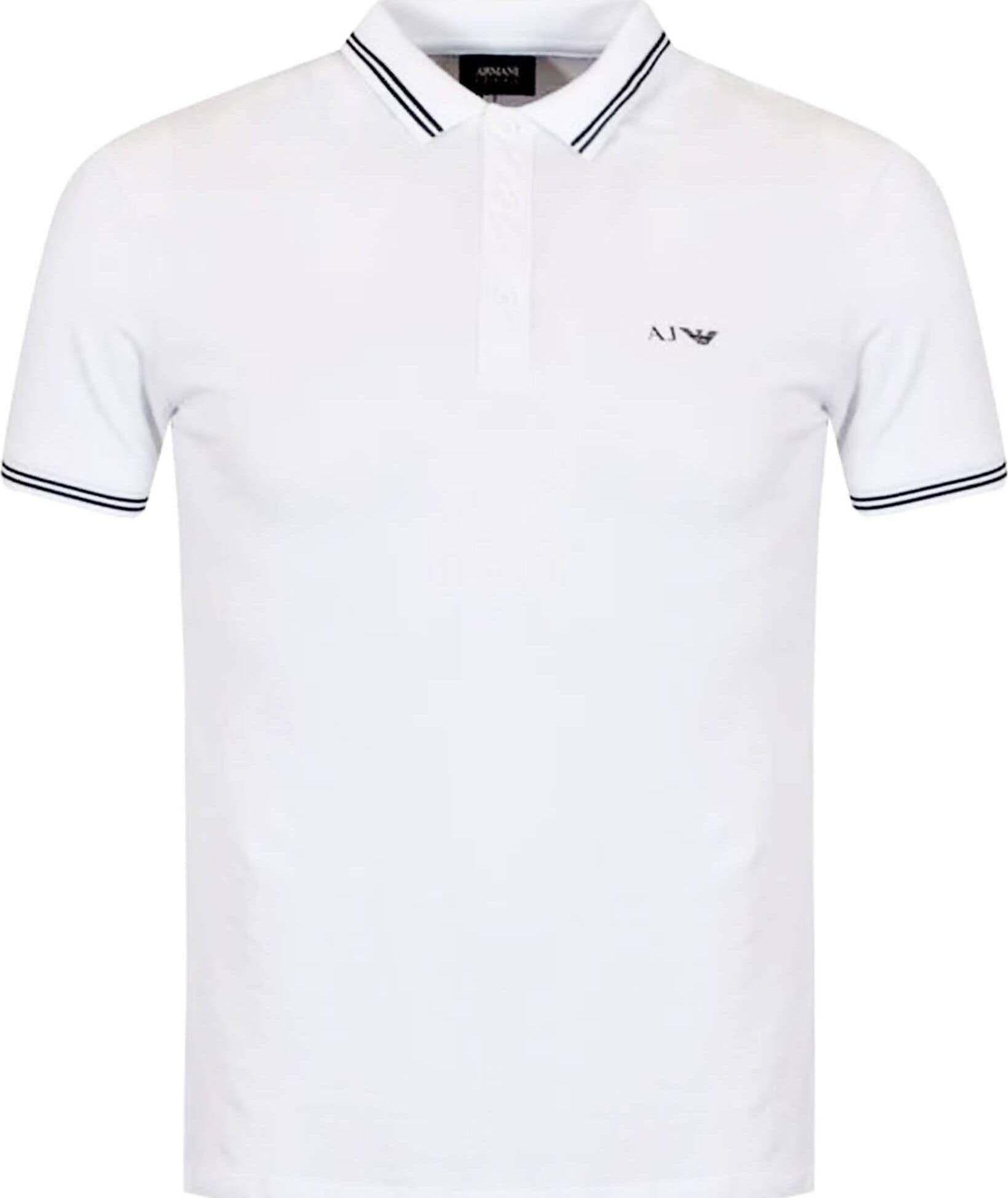 ARMANI jans Polo Uomo In Piquet Di Cotone Con Logo AJ a Contrasto Sul Petto Polo Armani Jeans Euforia - Bronte, Commerciovirtuoso.it