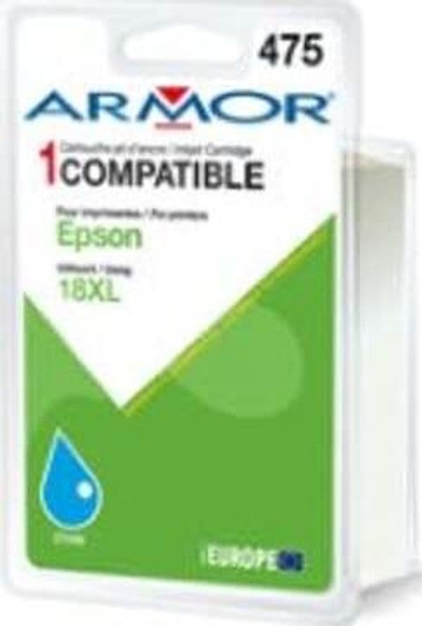 Armor - Cartuccia per Epson - Ciano - T181240 (XL) - 9 ml Elettronica/Informatica/Stampanti e accessori/Accessori per stampanti a inchiostro e laser/Cartucce d'inchiostro Eurocartuccia - Pavullo, Commerciovirtuoso.it