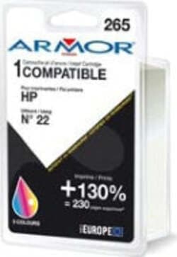 Armor - Cartuccia per Hp - C-M-Y - N 22 - 17 ml Elettronica/Informatica/Stampanti e accessori/Accessori per stampanti a inchiostro e laser/Cartucce d'inchiostro Eurocartuccia - Pavullo, Commerciovirtuoso.it