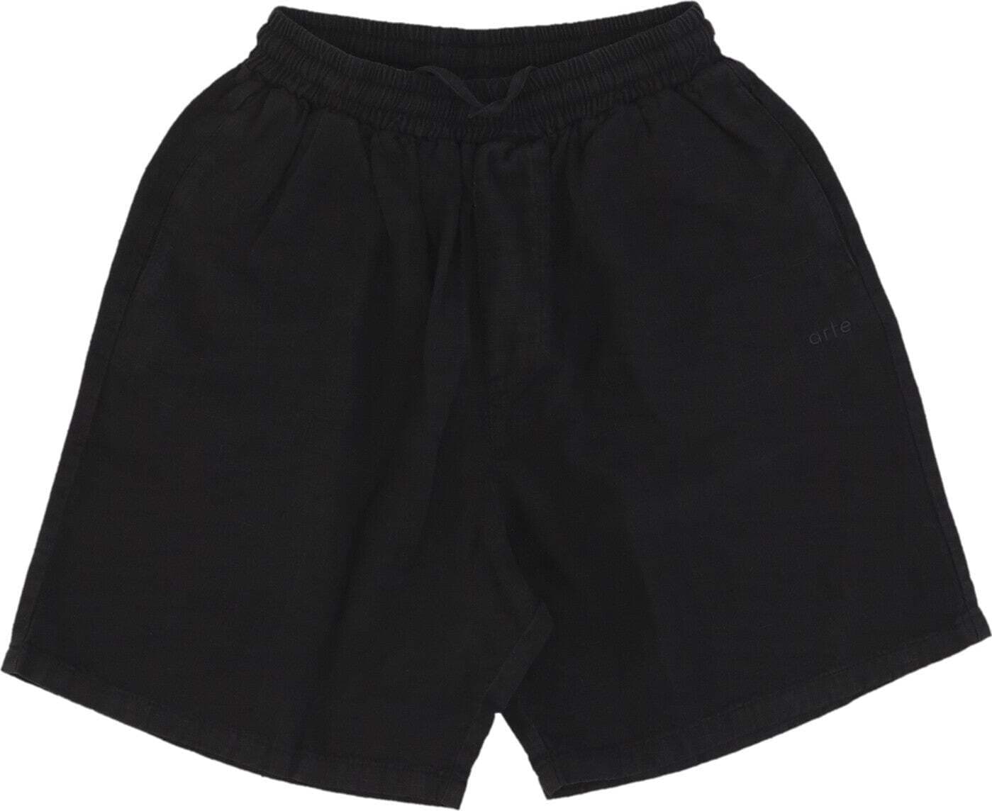 ARTE-Pantalone-Corto-Uomo-Jan-Linnen-Short-Black-da-uomo