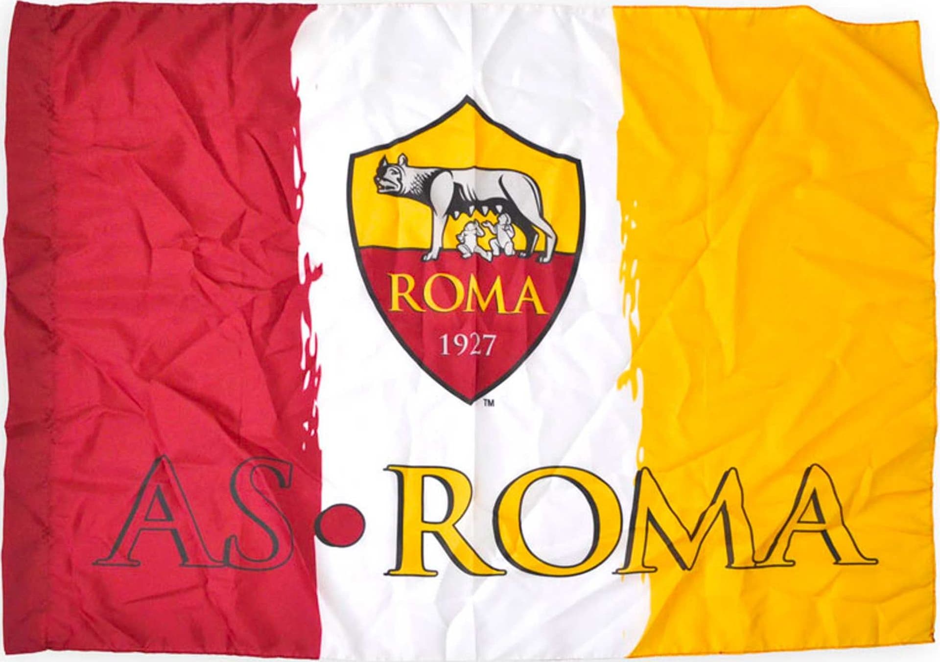 As Roma Bandiera Della Roma Ufficiale Con Ologramma Del Club 100 X 150 Cm Sport e tempo libero/Fan Shop/Calcio/Bandiere e gagliardetti Il Distintivo - Pesaro, Commerciovirtuoso.it