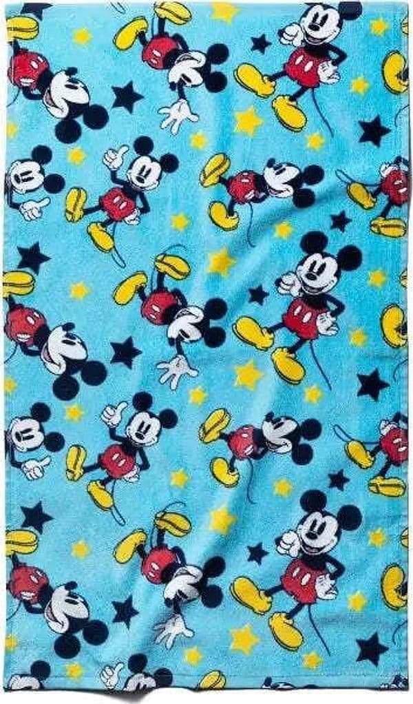 Asciugamano da bagno in spugna di cotone michey mouse - caleffi in Asciugamani ospite Falco Biancheria - Parete, commercioVirtuoso.it