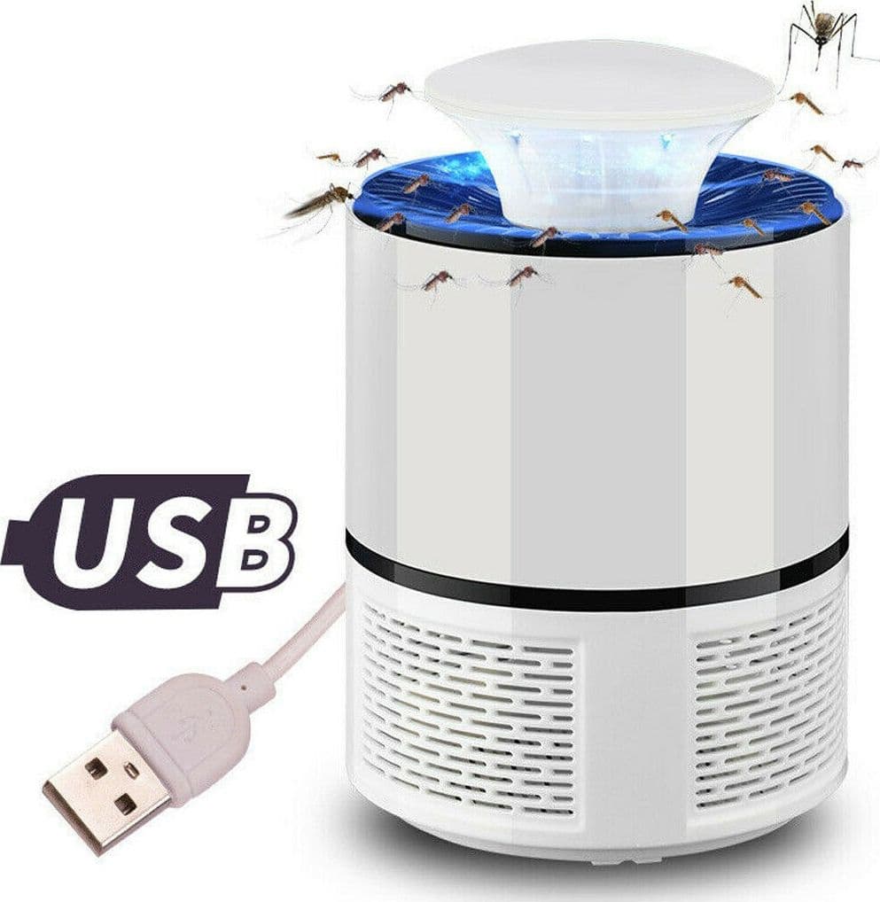 ASPIRATORE LAMPADA LED ZANZARA ANTI ZANZARE ZANZARIERA ELETTRICA USB 8120