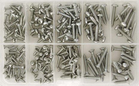 Assortimento di viti autofilettanti, confezione da 226 pezzi Panda Fai da te/Ferramenta/Chiodi viti ed elementi di fissaggio/Viti/Viti autofilettanti/Viti filettanti e perforanti Scontolo.net - Potenza, Commerciovirtuoso.it