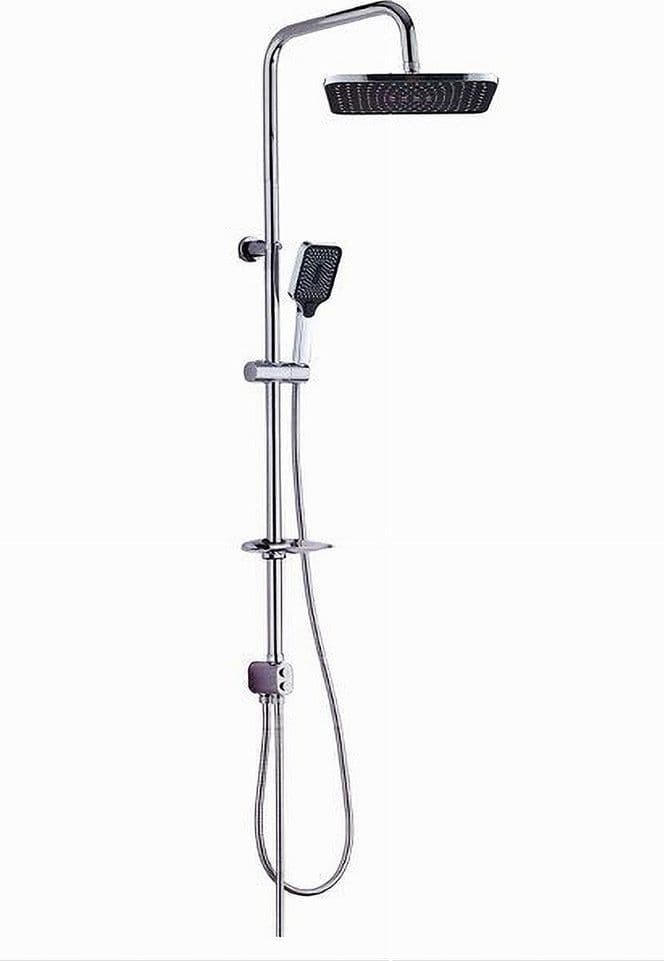 ASTA SALISCENDI CROMATA COLONNA DOCCIA SOFFIONE FISSO DOCCETTA PORTASAPONE 87307 in Telefoni doccia Trade Shop italia - Napoli, commercioVirtuoso.it