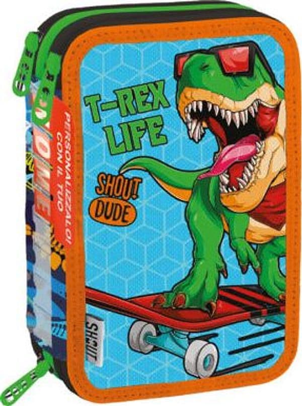 Astuccio 3 cerniere shout “t-rex” in Astucci Cartoleria Deja Vu - Crotone, commercioVirtuoso.it