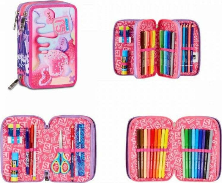 Astuccio 3 zip seven sj gang sphere full girl in Astucci Cartoleria Deja Vu - Crotone, commercioVirtuoso.it