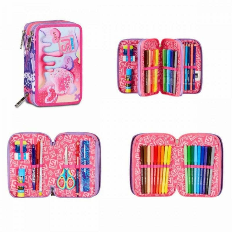 Astuccio 3 zip seven sj gang sphere full girl in Astucci Cartoleria Deja Vu - Crotone, commercioVirtuoso.it