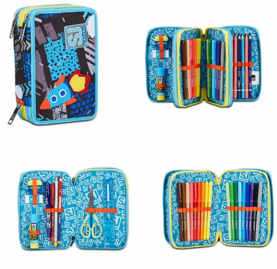 Astuccio 3 zip sj gang go to space boy in Astucci Cartoleria Deja Vu - Crotone, commercioVirtuoso.it