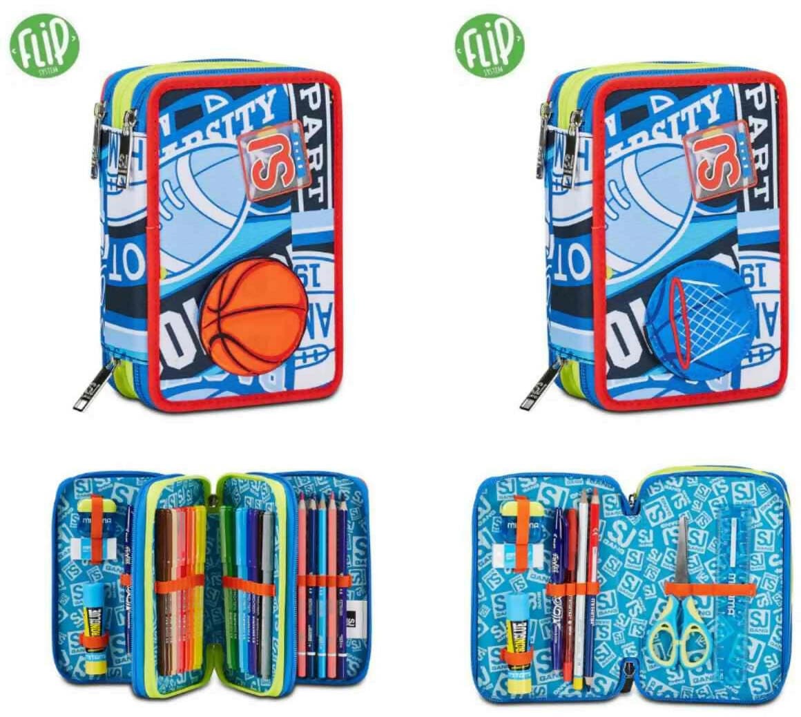 Astuccio 3 zip sj gang realbasket in Astucci Cartoleria Deja Vu - Crotone, commercioVirtuoso.it
